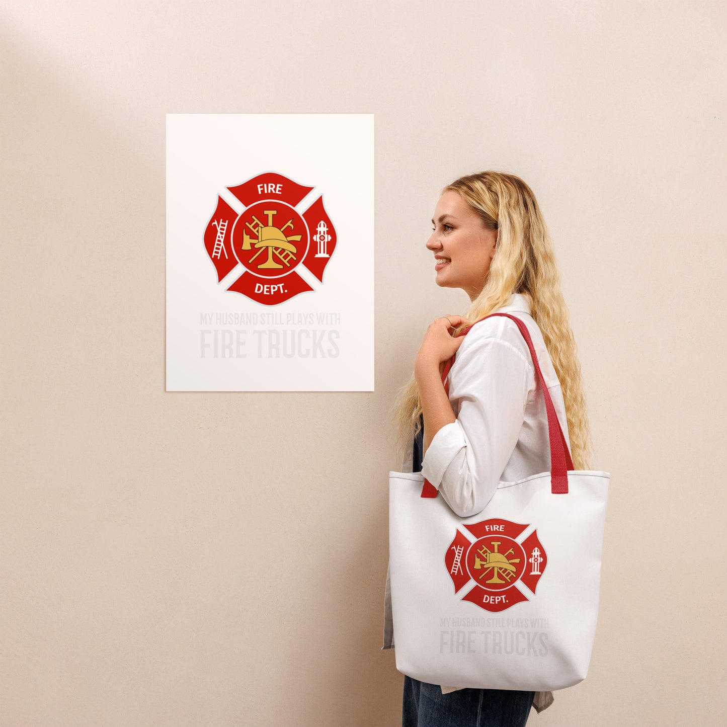 Fire Tote bag