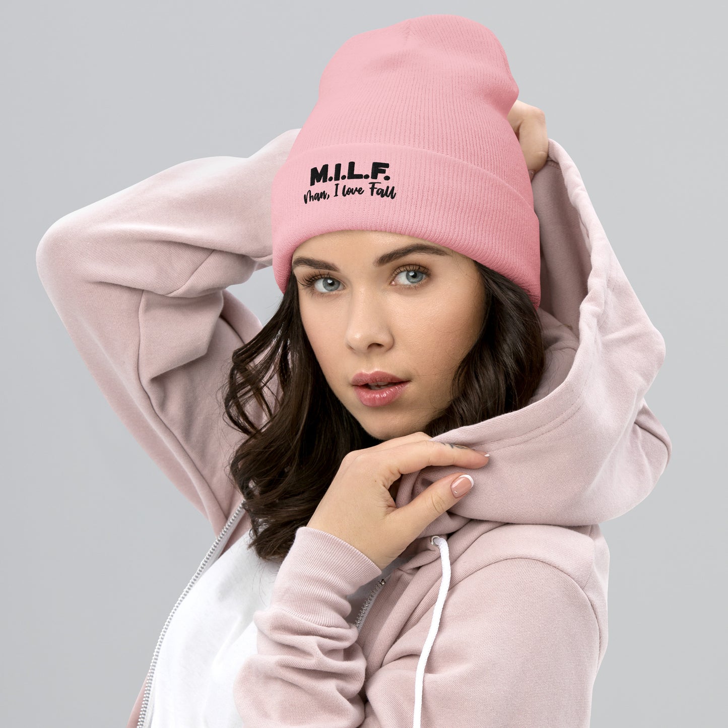 A MILF Cuffed Beanie