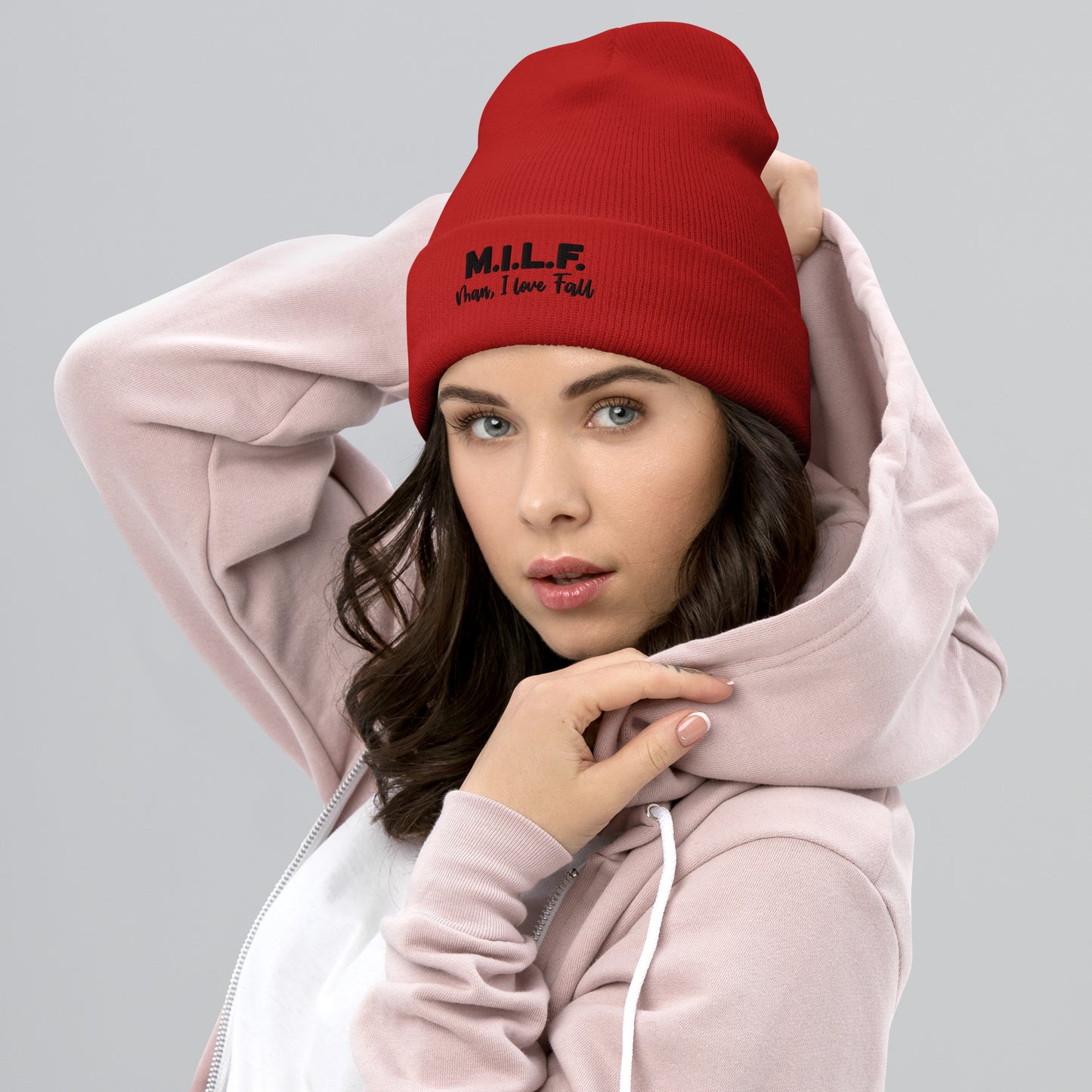 A MILF Cuffed Beanie