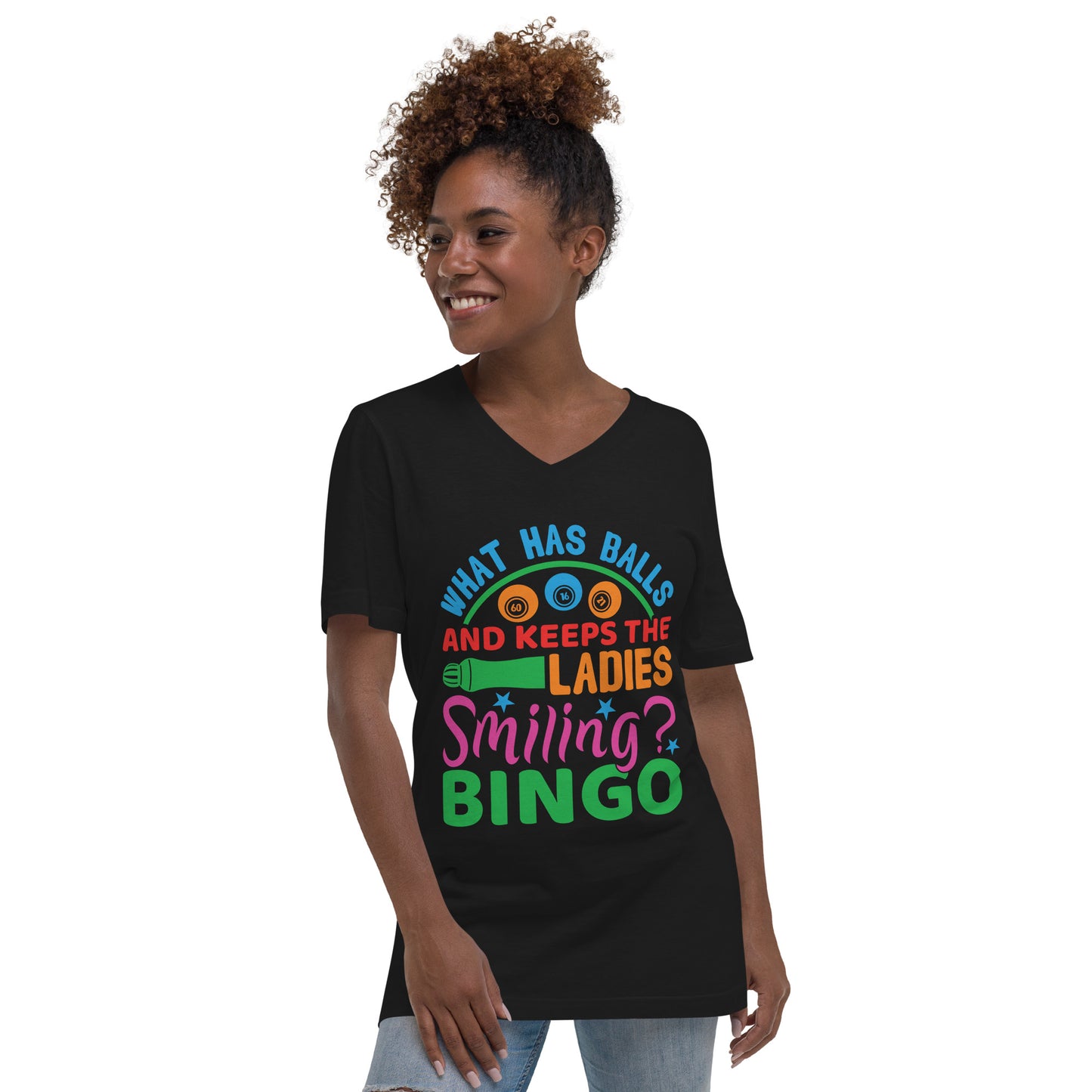 Bingo  Short Sleeve V-Neck T-Shirt